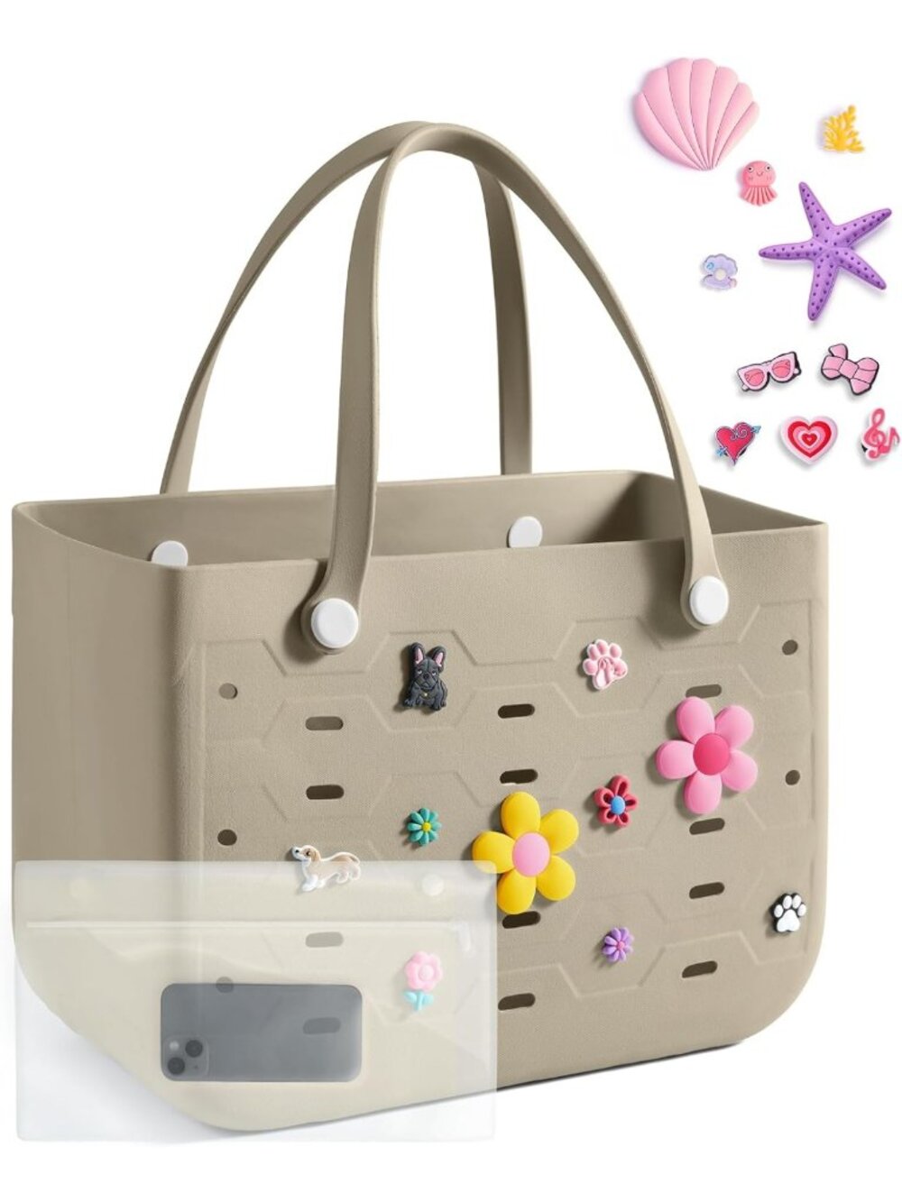 Water-Resistant Beach Tote Bag for Women | Sandproof Summer Vacation Essential